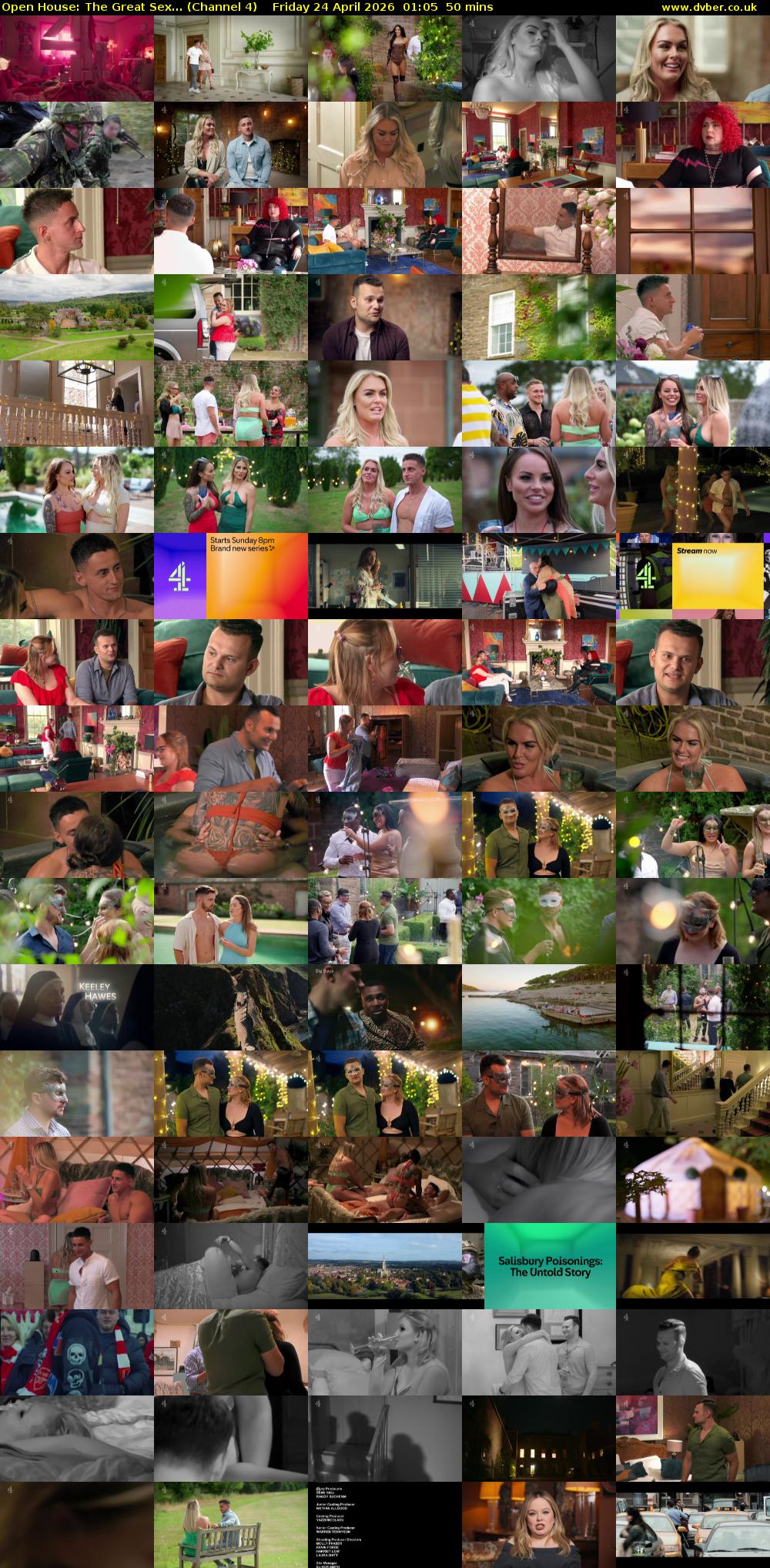 Open House: The Great Sex... (Channel 4) Friday 24 April 2026 01:05 - 01:55