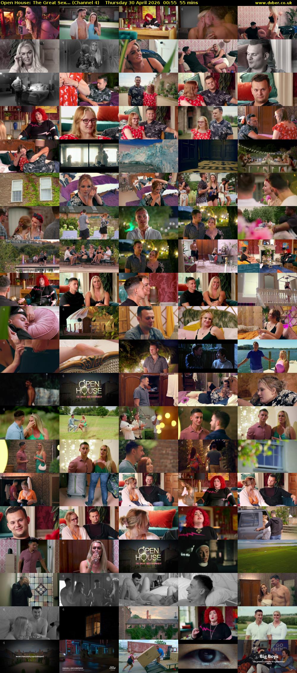 Open House: The Great Sex... (Channel 4) Thursday 30 April 2026 00:55 - 01:50