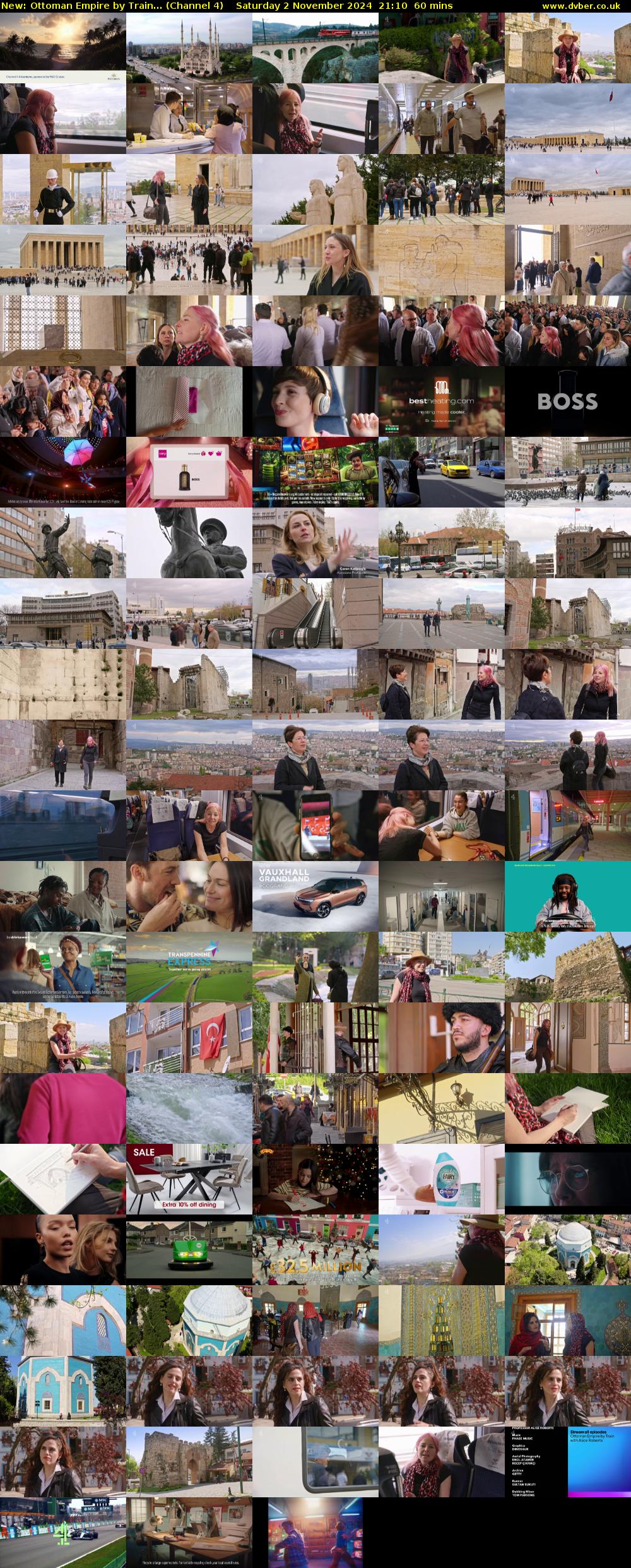 Ottoman Empire by Train... (Channel 4) Saturday 2 November 2024 21:10 - 22:10