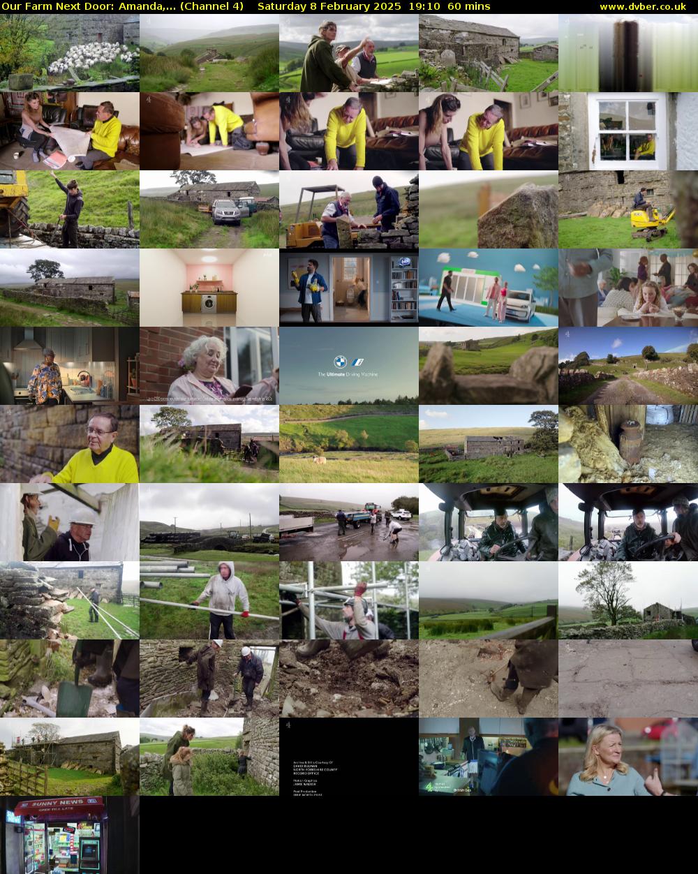 Our Farm Next Door: Amanda,... (Channel 4) Saturday 8 February 2025 19:10 - 20:10