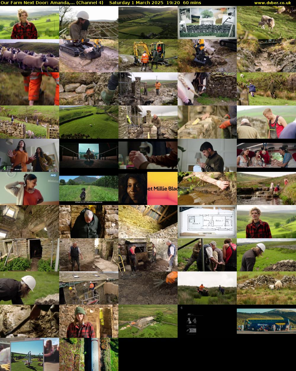 Our Farm Next Door: Amanda,... (Channel 4) Saturday 1 March 2025 19:20 - 20:20