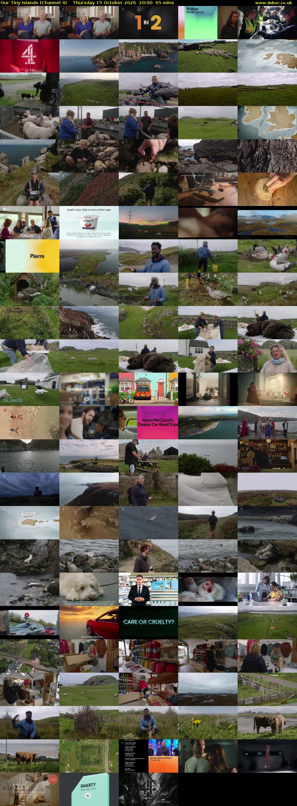 Our Tiny Islands (Channel 4) Thursday 15 October 2026 20:00 - 21:05