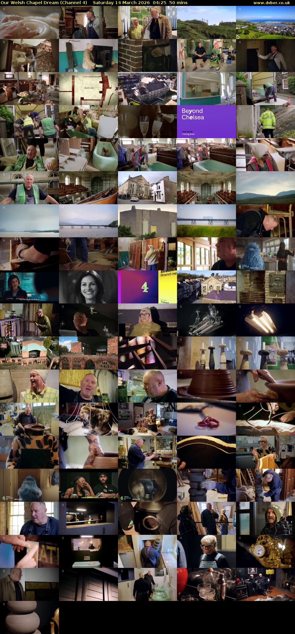 Our Welsh Chapel Dream (Channel 4) Saturday 14 March 2026 04:25 - 05:15