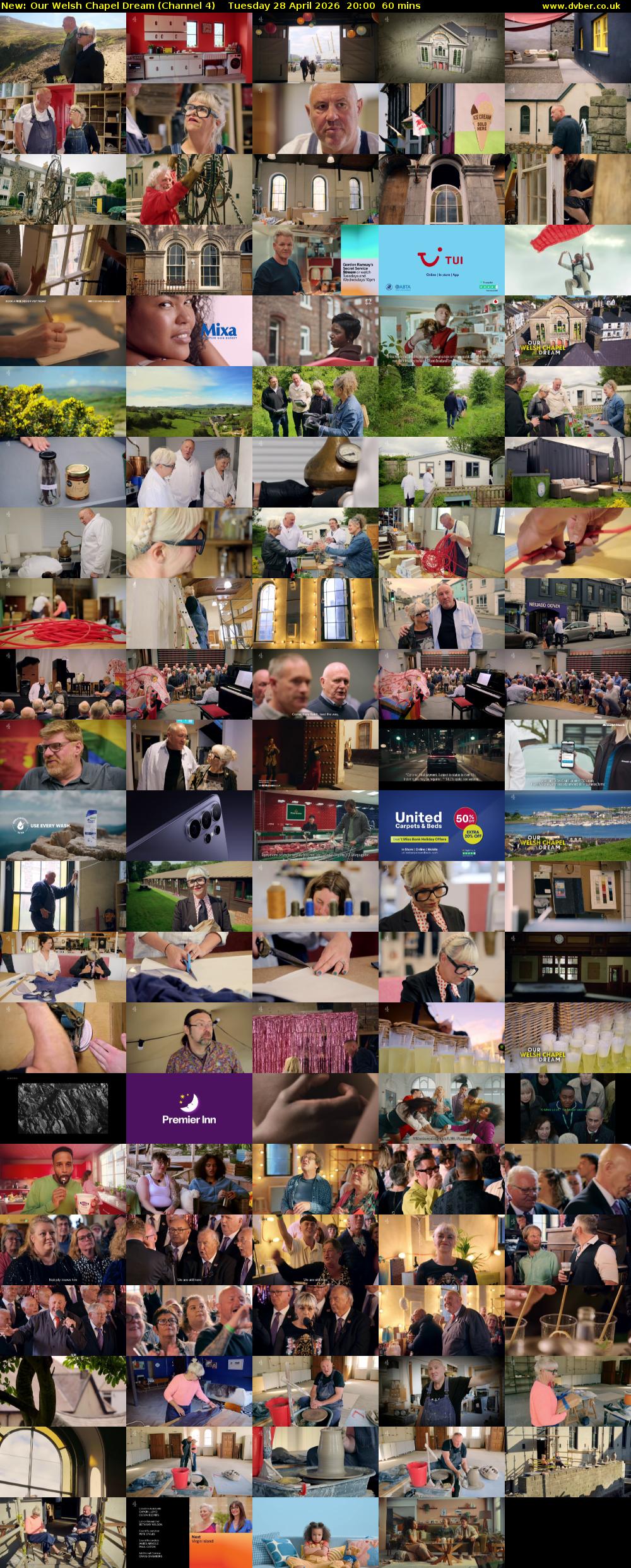 Our Welsh Chapel Dream (Channel 4) Tuesday 28 April 2026 20:00 - 21:00