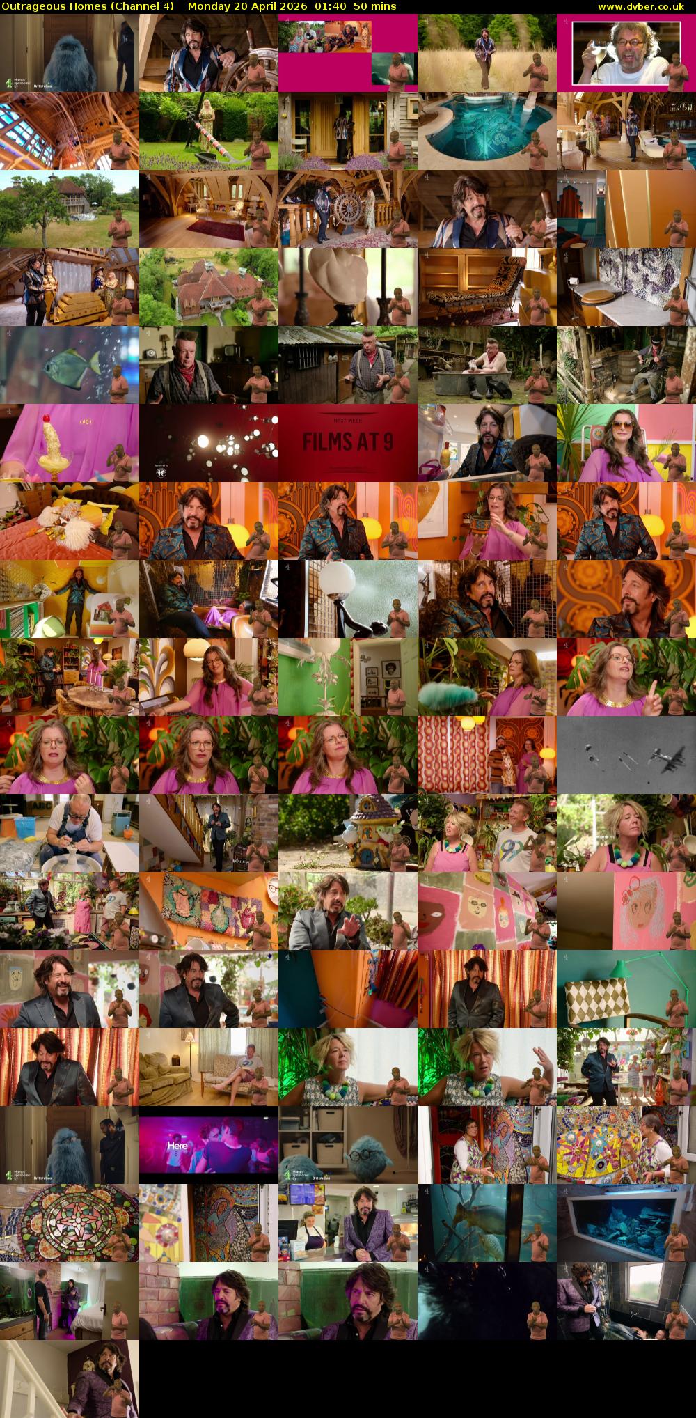 Outrageous Homes (Channel 4) Monday 20 April 2026 01:40 - 02:30