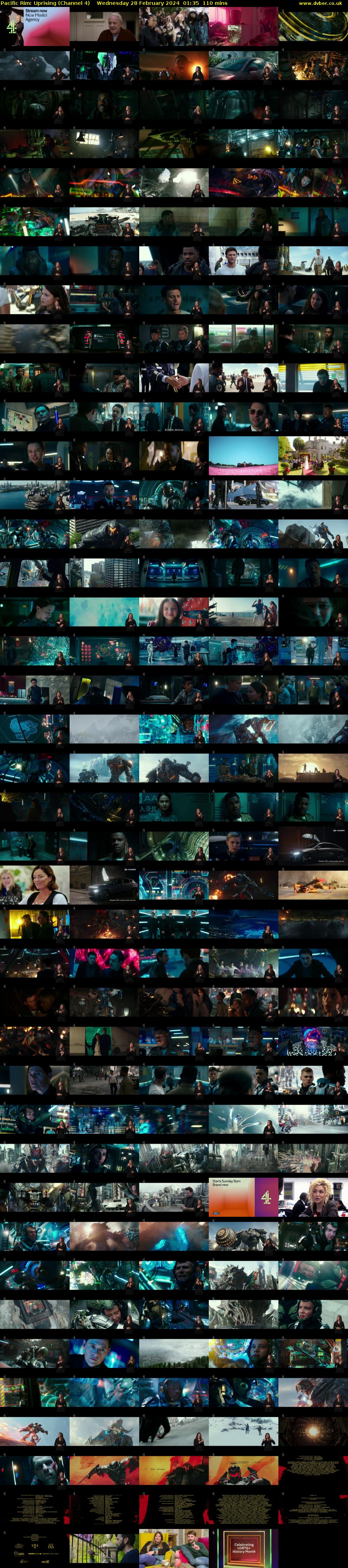 Pacific Rim: Uprising (Channel 4) Wednesday 28 February 2024 01:35 - 03:25
