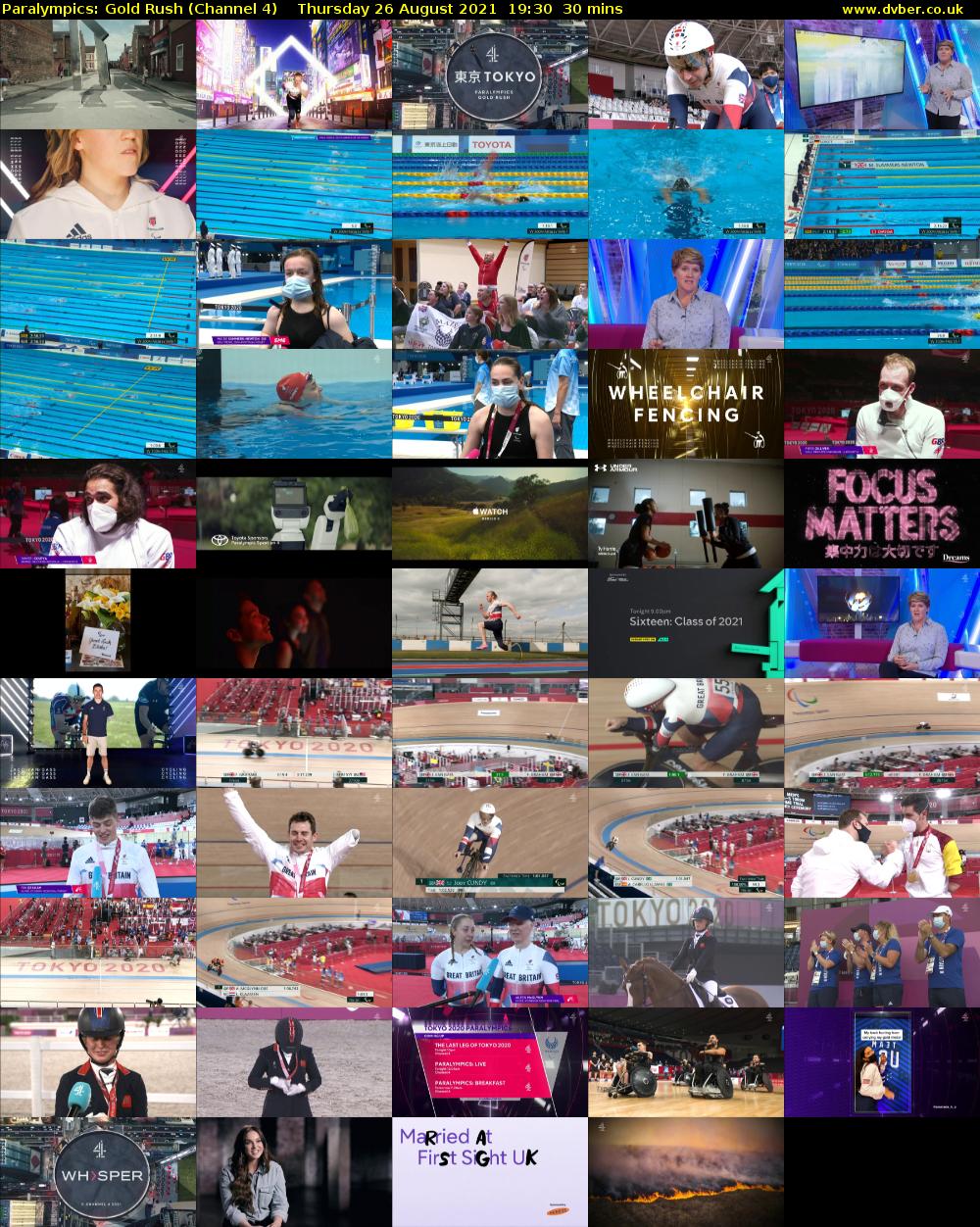 Paralympics: Gold Rush (Channel 4) Thursday 26 August 2021 19:30 - 20:00