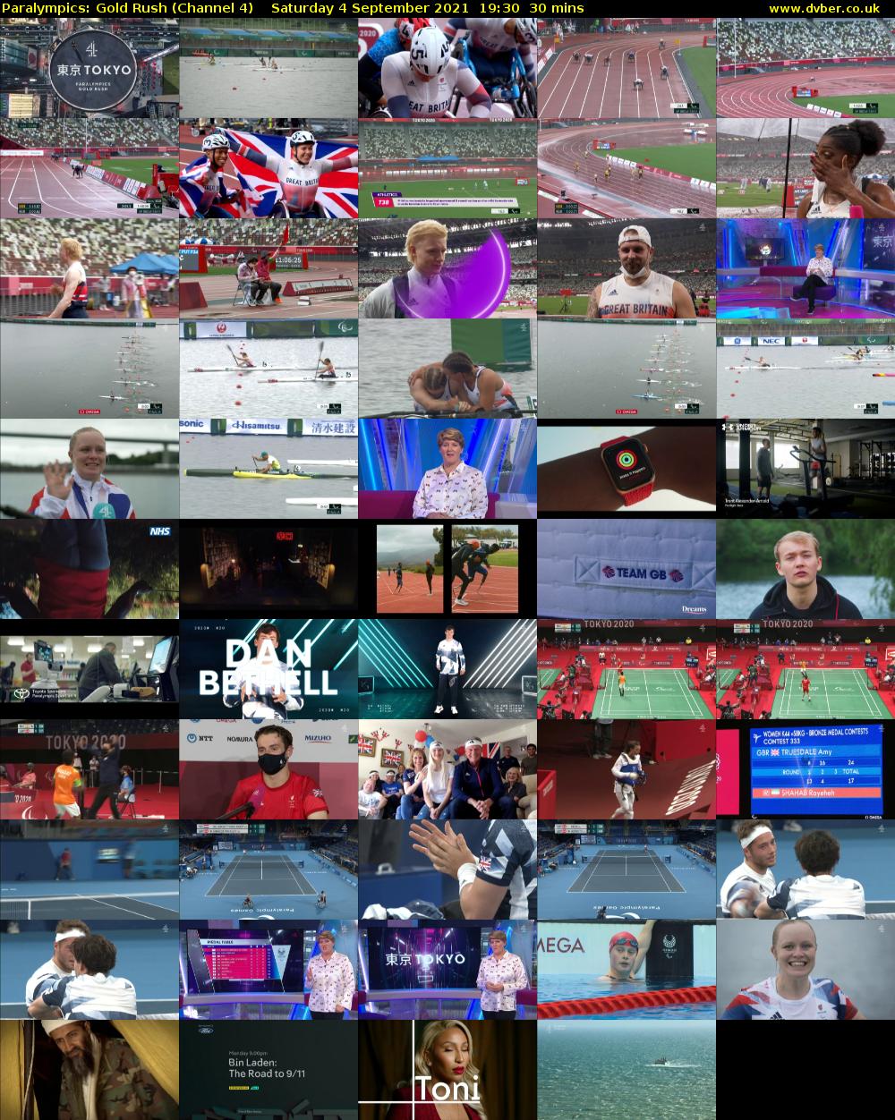 Paralympics: Gold Rush (Channel 4) Saturday 4 September 2021 19:30 - 20:00