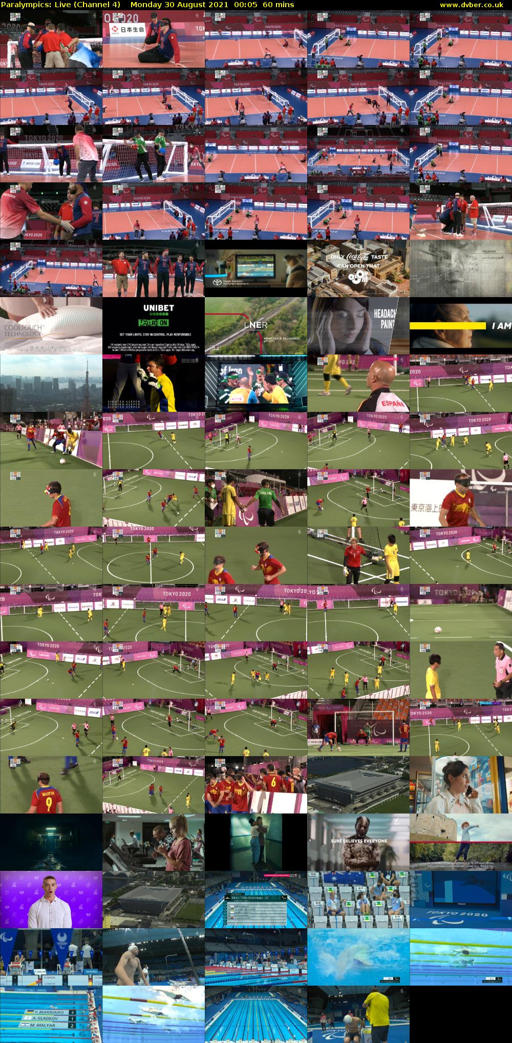 Paralympics: Live (Channel 4) Monday 30 August 2021 00:05 - 01:05