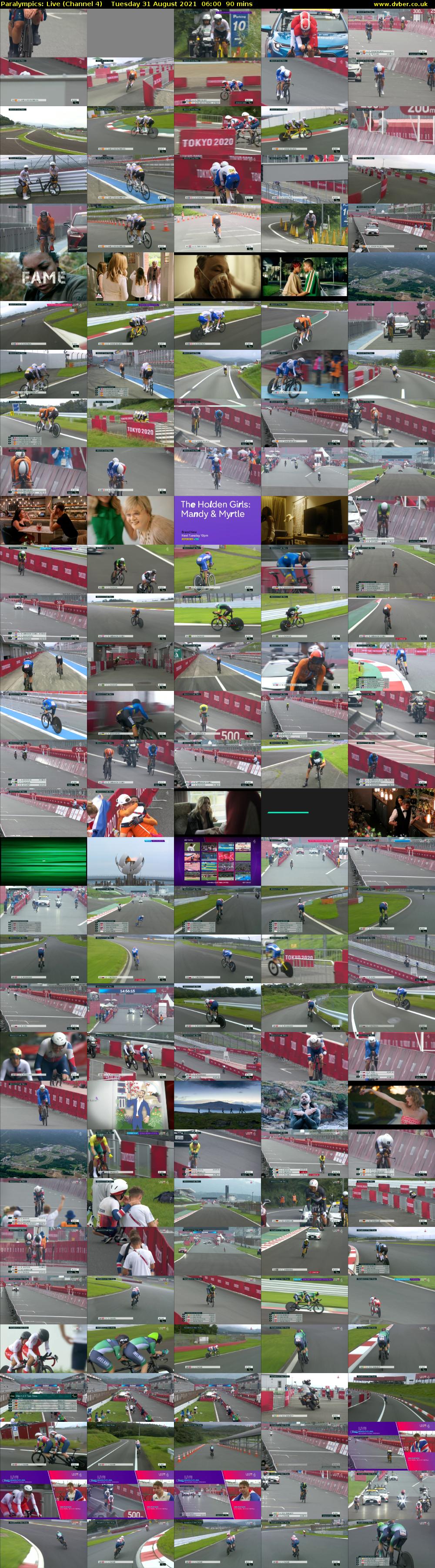 Paralympics: Live (Channel 4) Tuesday 31 August 2021 06:00 - 07:30