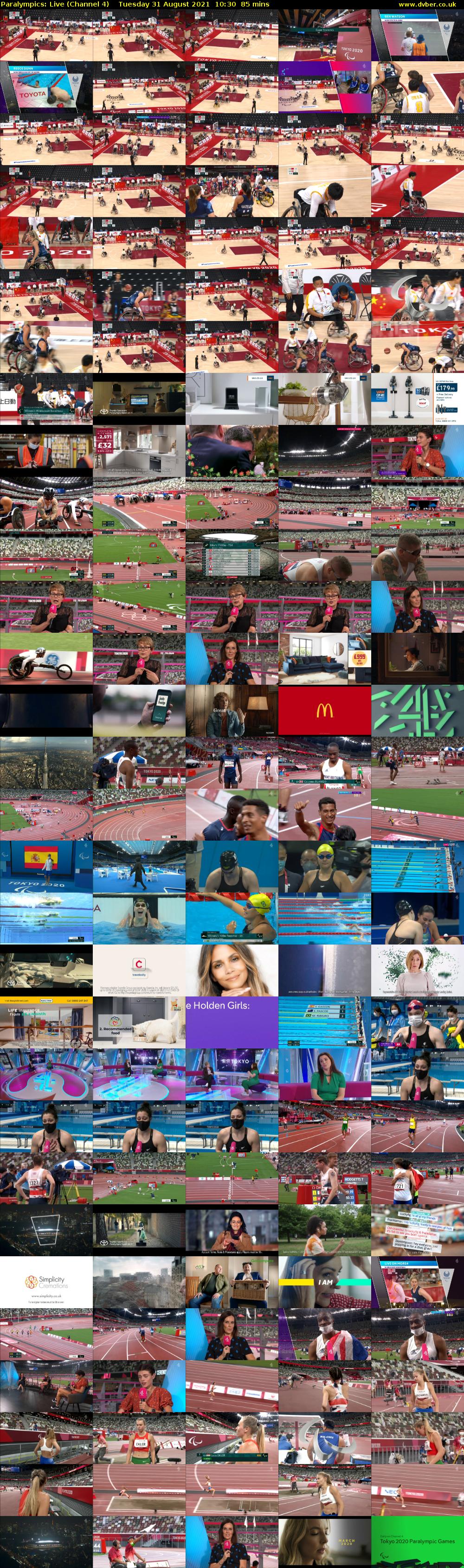 Paralympics: Live (Channel 4) Tuesday 31 August 2021 10:30 - 11:55