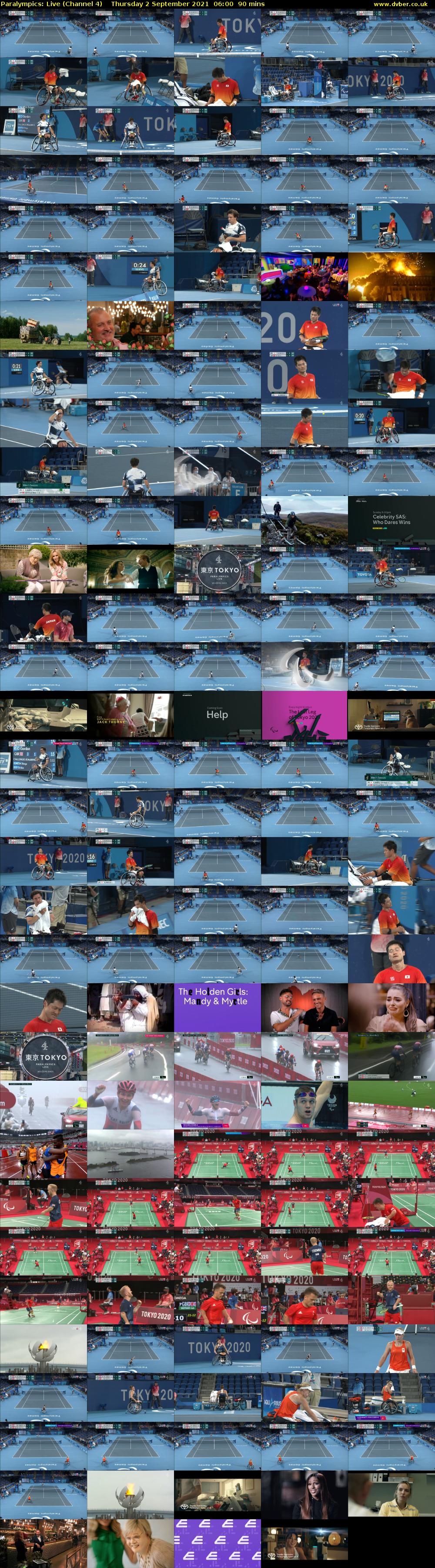 Paralympics: Live (Channel 4) Thursday 2 September 2021 06:00 - 07:30
