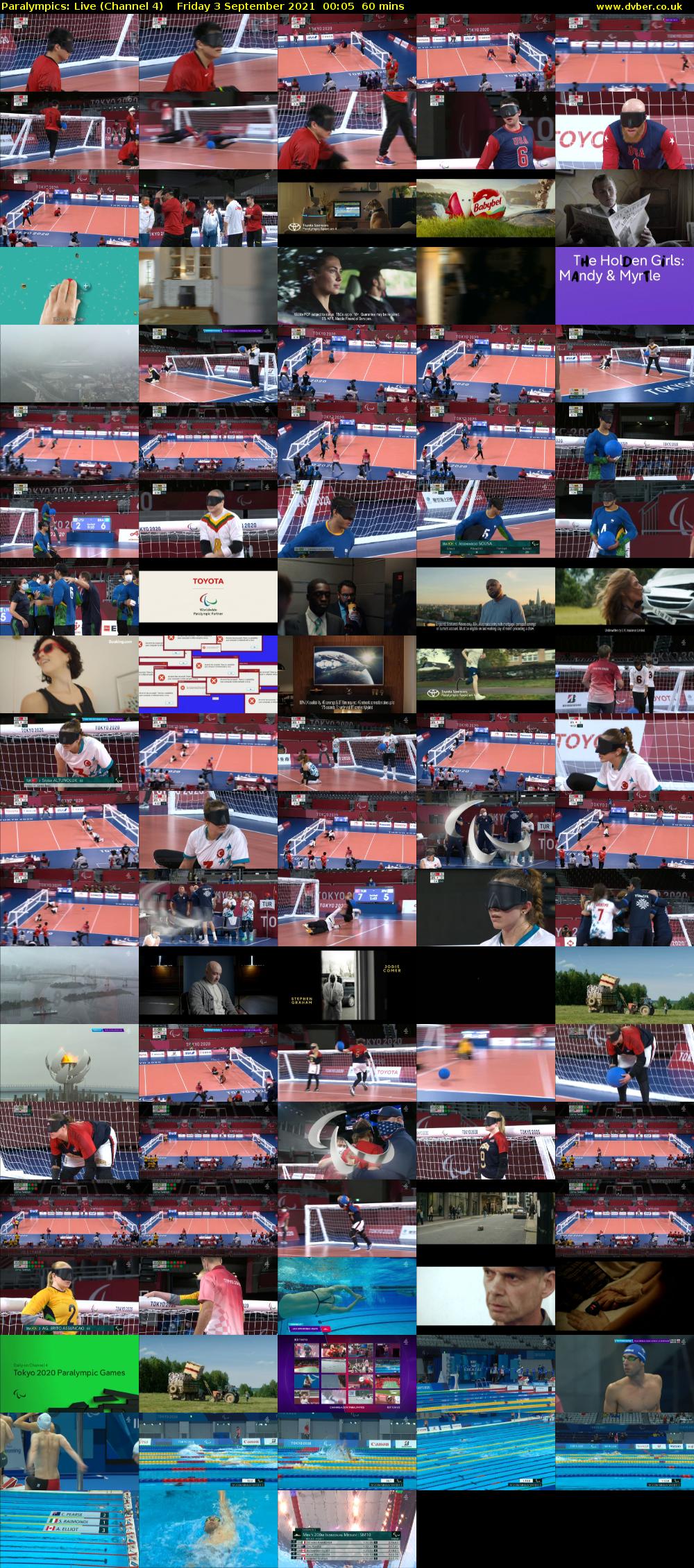 Paralympics: Live (Channel 4) Friday 3 September 2021 00:05 - 01:05