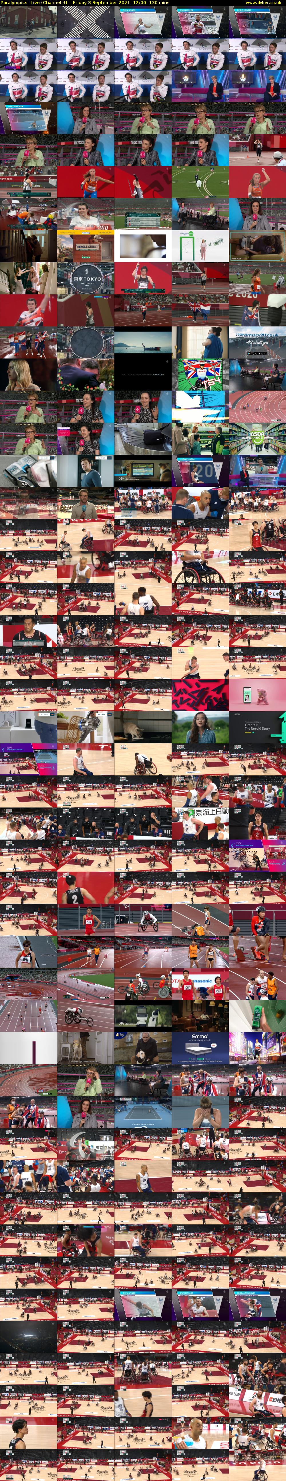 Paralympics: Live (Channel 4) Friday 3 September 2021 12:00 - 14:10