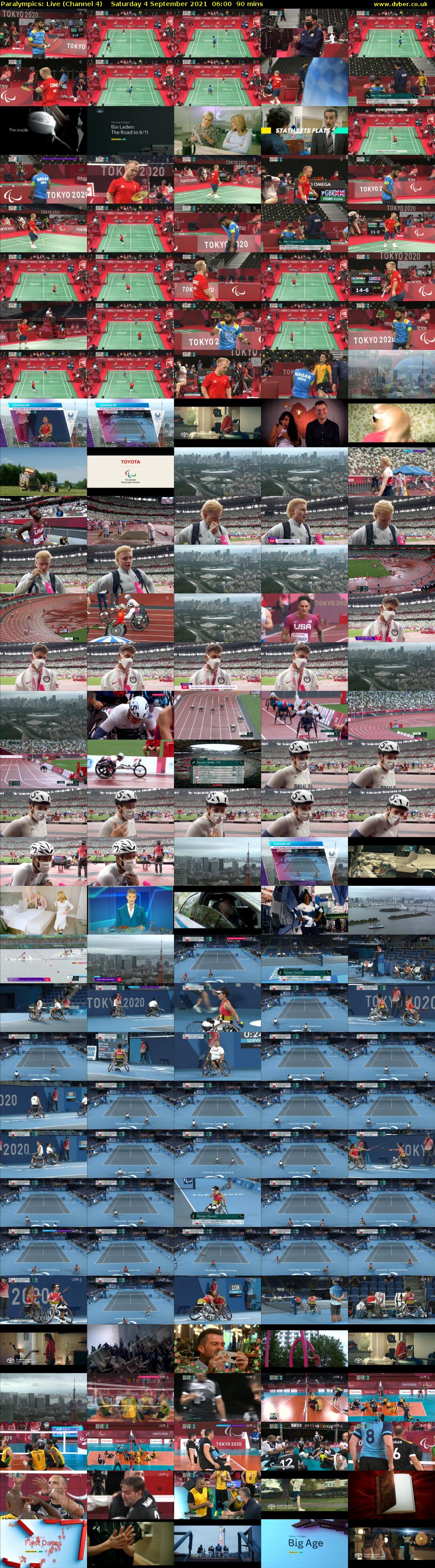 Paralympics: Live (Channel 4) Saturday 4 September 2021 06:00 - 07:30