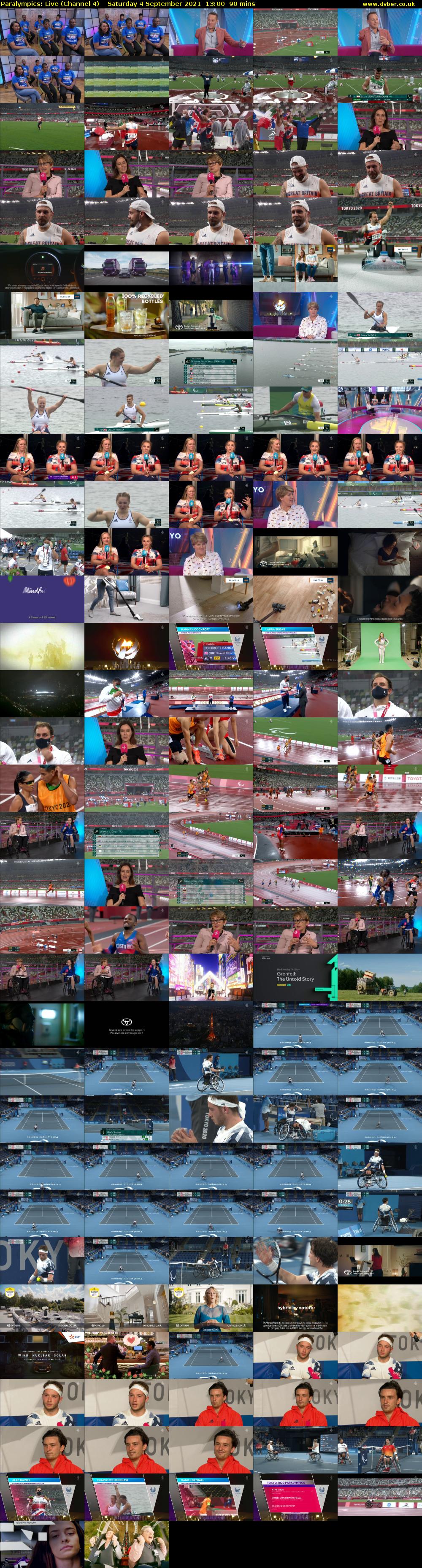 Paralympics: Live (Channel 4) Saturday 4 September 2021 13:00 - 14:30