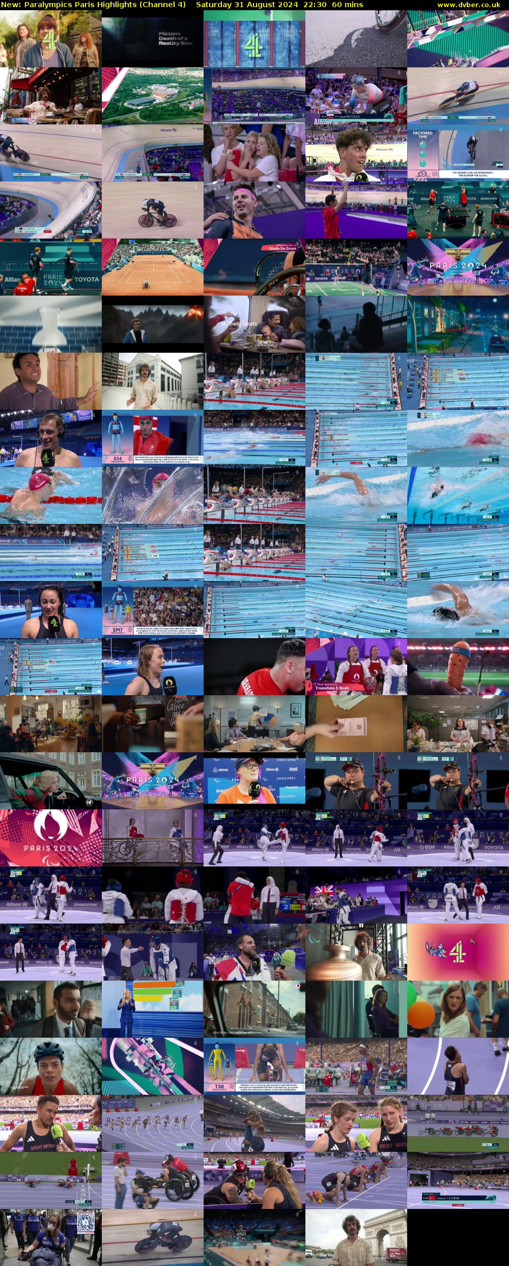 Paralympics Paris Highlights (Channel 4) Saturday 31 August 2024 22:30 - 23:30