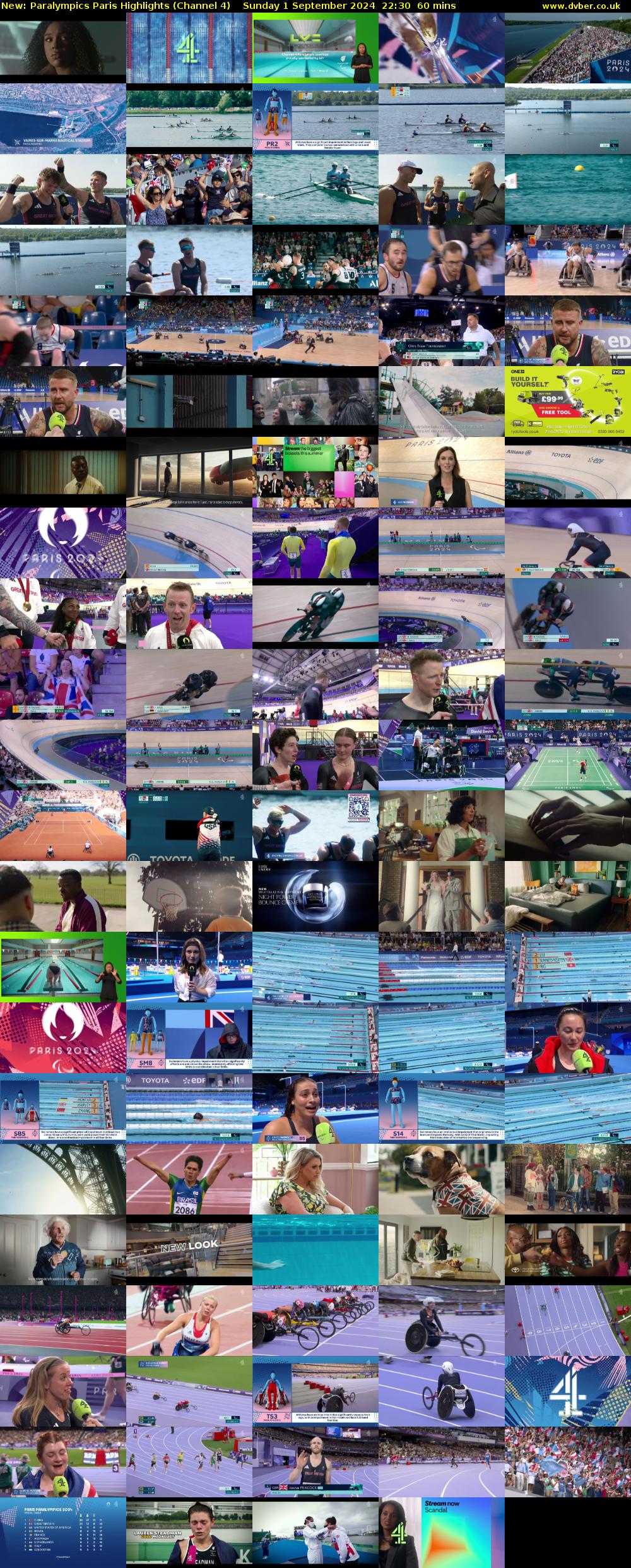 Paralympics Paris Highlights (Channel 4) Sunday 1 September 2024 22:30 - 23:30