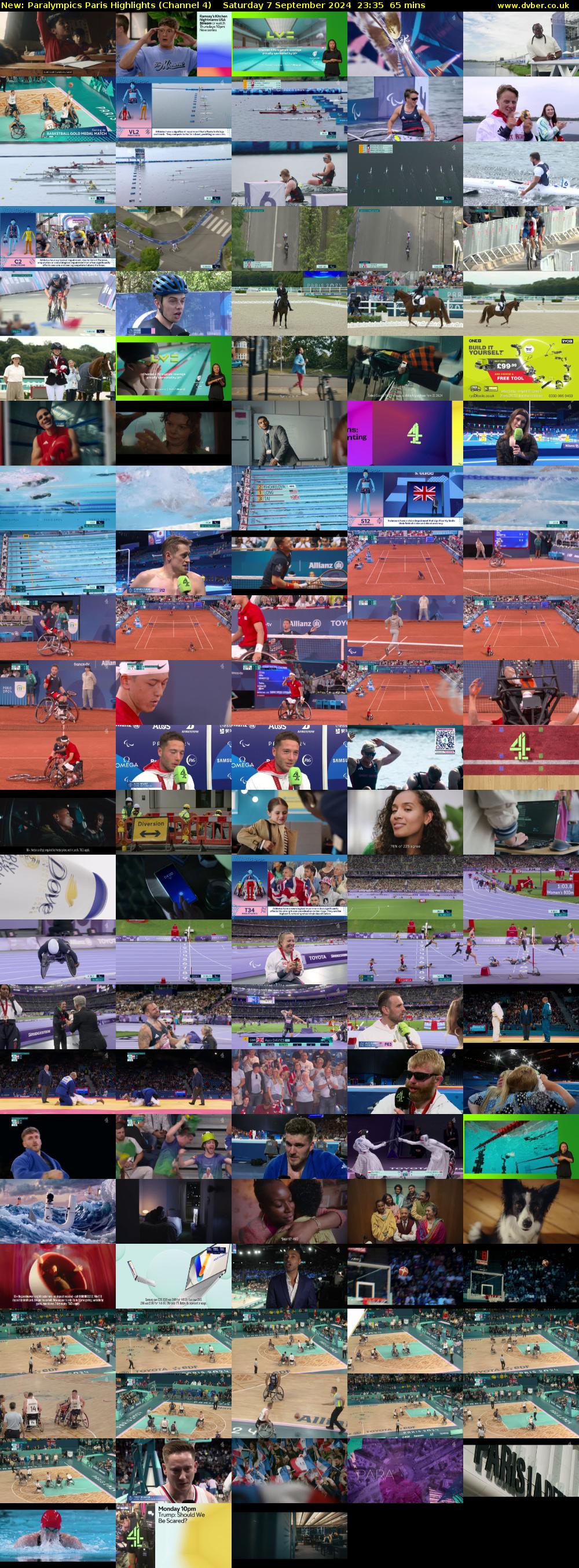 Paralympics Paris Highlights (Channel 4) Saturday 7 September 2024 23:35 - 00:40