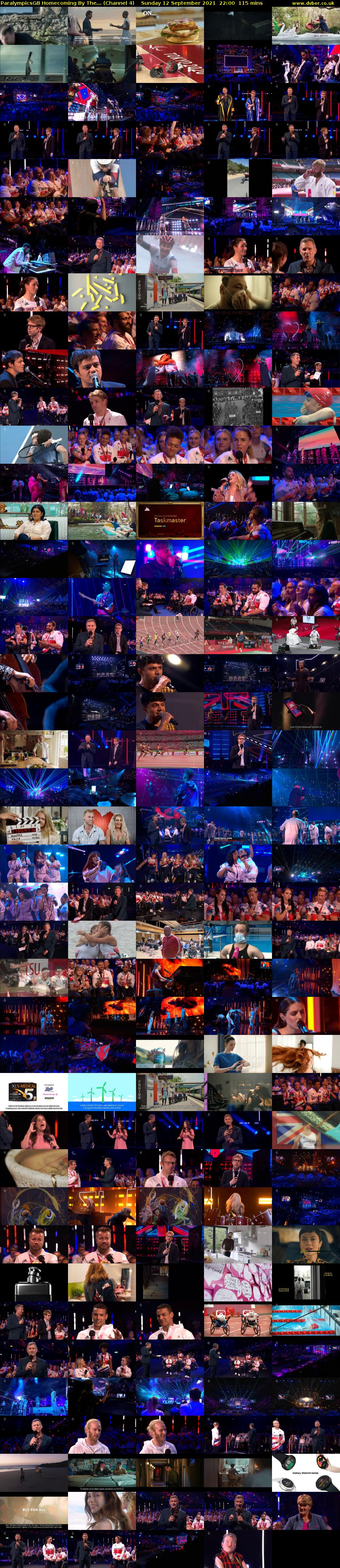 ParalympicsGB Homecoming By The... (Channel 4) Sunday 12 September 2021 22:00 - 23:55