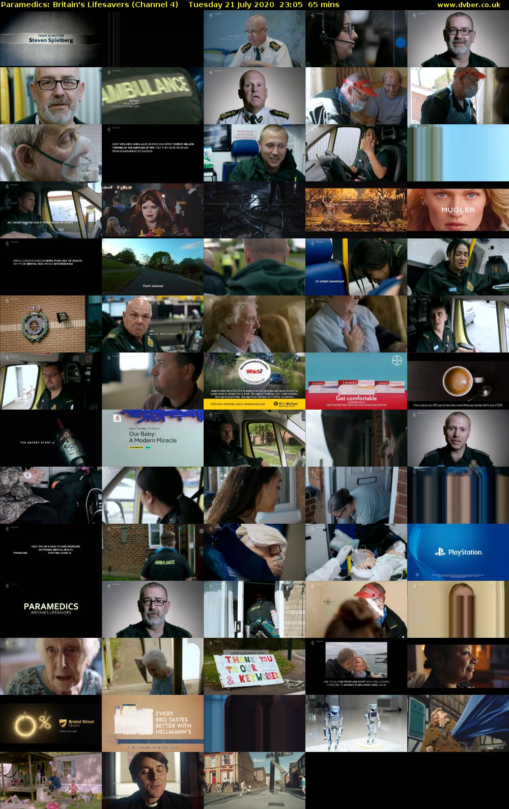 Paramedics: Britain's Lifesavers (Channel 4) Tuesday 21 July 2020 23:05 - 00:10
