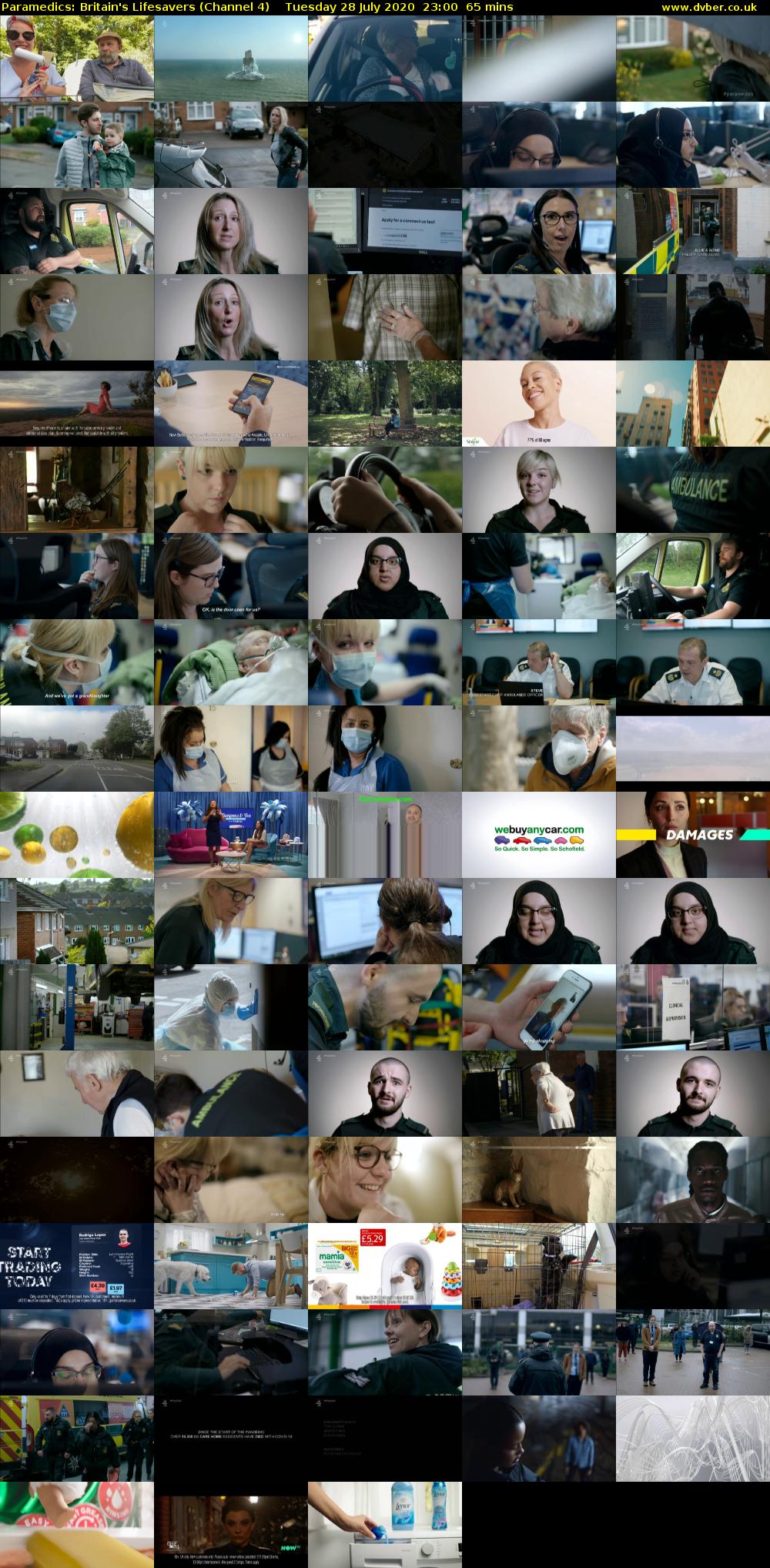 Paramedics: Britain's Lifesavers (Channel 4) Tuesday 28 July 2020 23:00 - 00:05