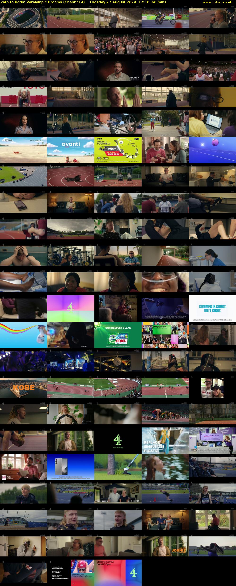 Path to Paris: Paralympic Dreams (Channel 4) Tuesday 27 August 2024 12:10 - 13:10