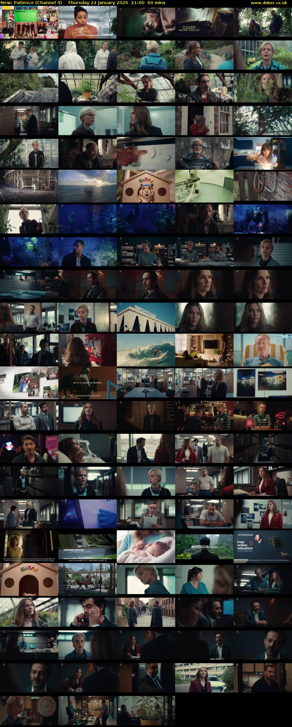 Patience (Channel 4) Thursday 22 January 2026 21:00 - 22:00