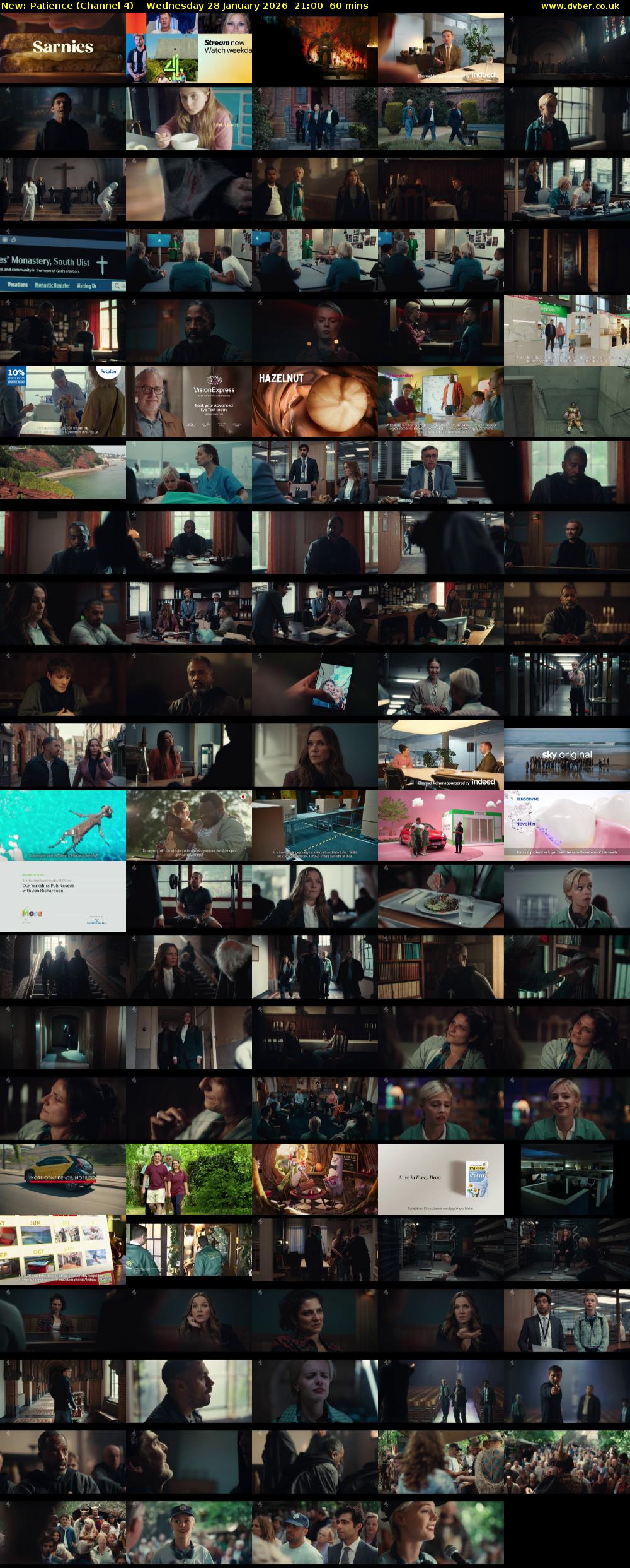 Patience (Channel 4) Wednesday 28 January 2026 21:00 - 22:00