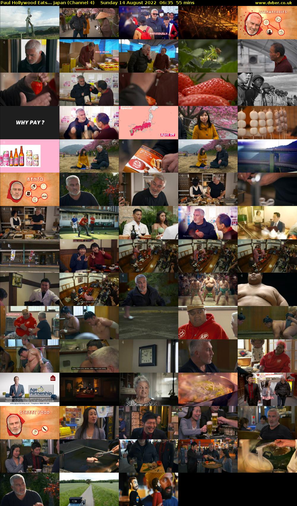 Paul Hollywood Eats... Japan (Channel 4) Sunday 14 August 2022 06:35 - 07:30