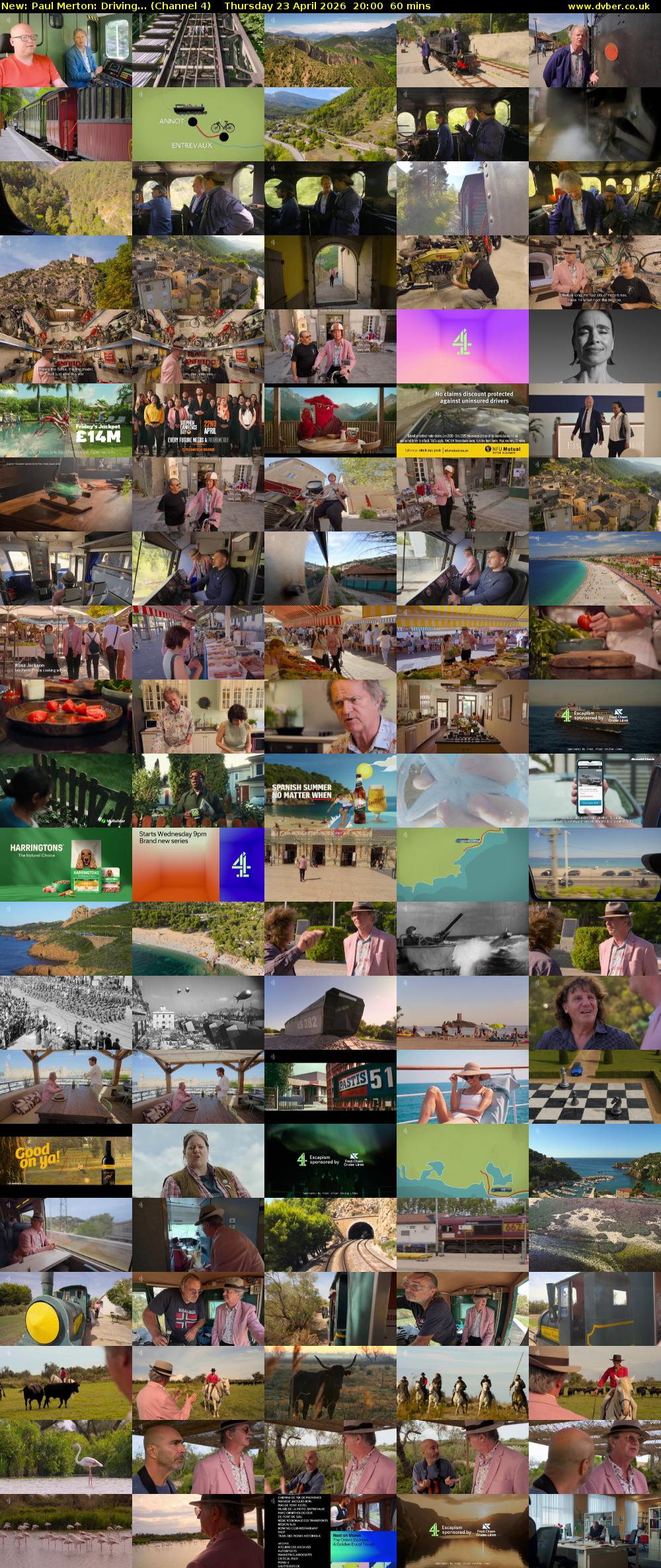 Paul Merton: Driving... (Channel 4) Thursday 23 April 2026 20:00 - 21:00