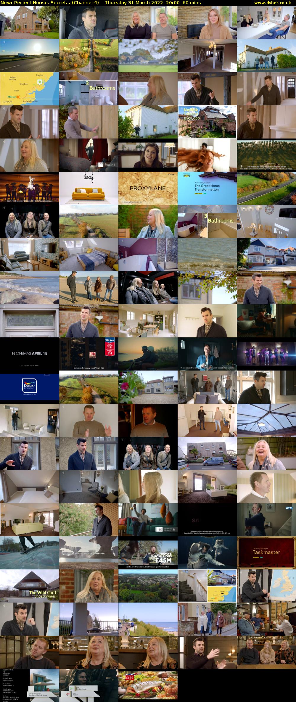 Perfect House, Secret... (Channel 4) Thursday 31 March 2022 20:00 - 21:00