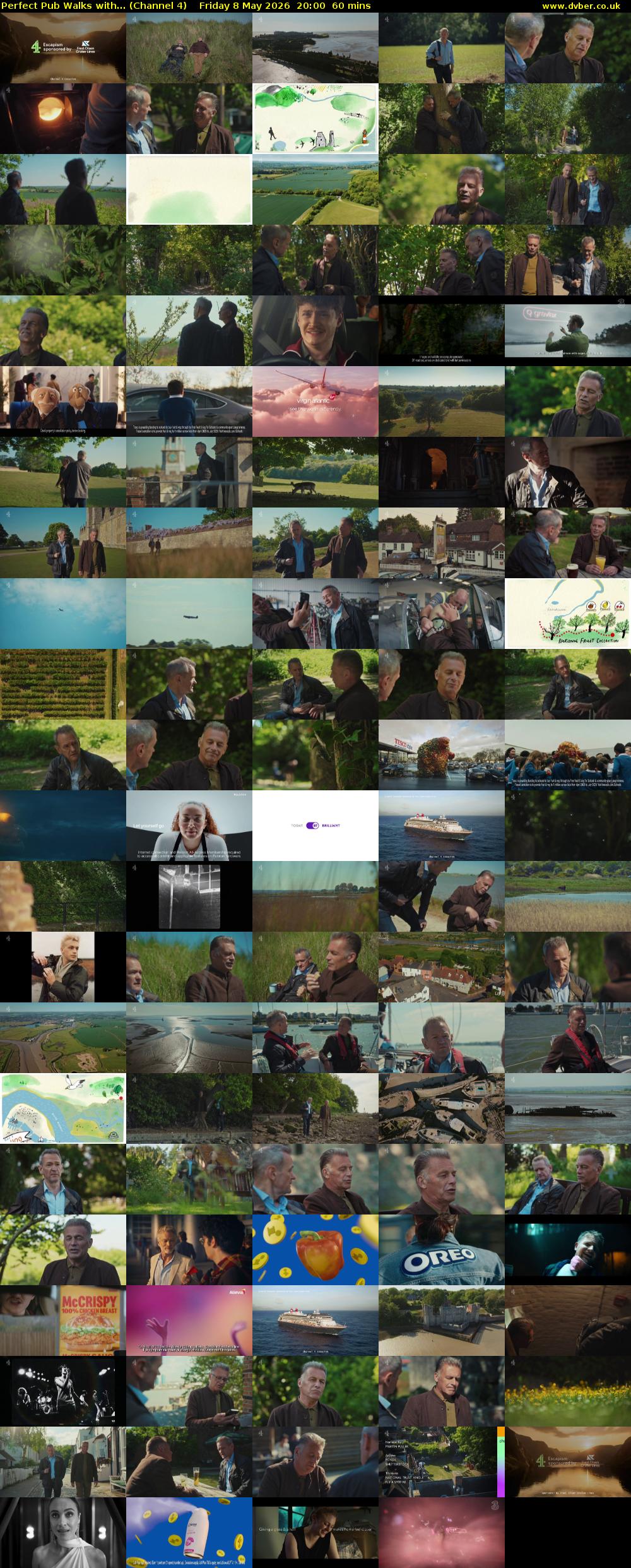 Perfect Pub Walks with... (Channel 4) Friday 8 May 2026 20:00 - 21:00