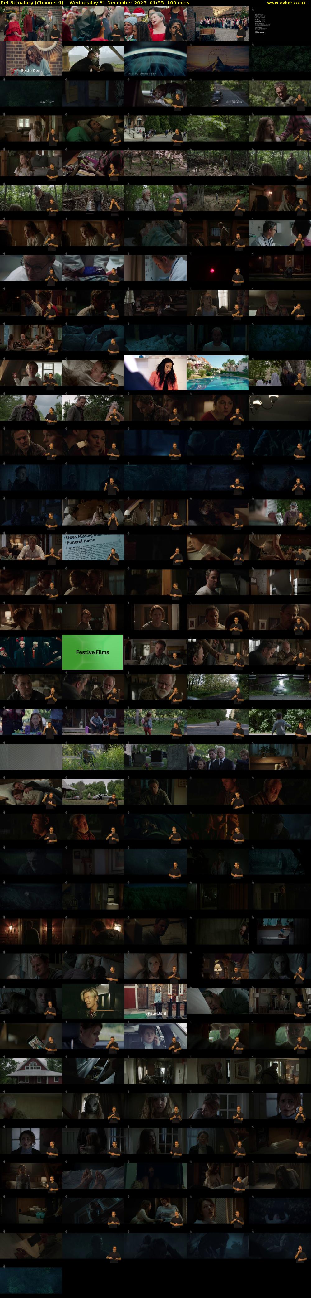 Pet Sematary (Channel 4) Wednesday 31 December 2025 01:55 - 03:35