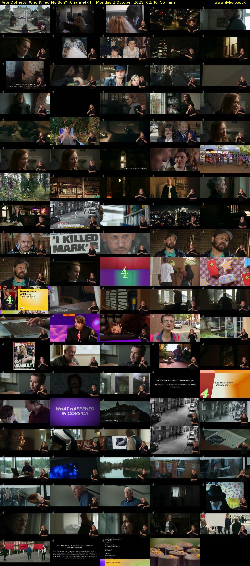 Pete Doherty, Who Killed My Son? (Channel 4) Monday 2 October 2023 02:40 - 03:35