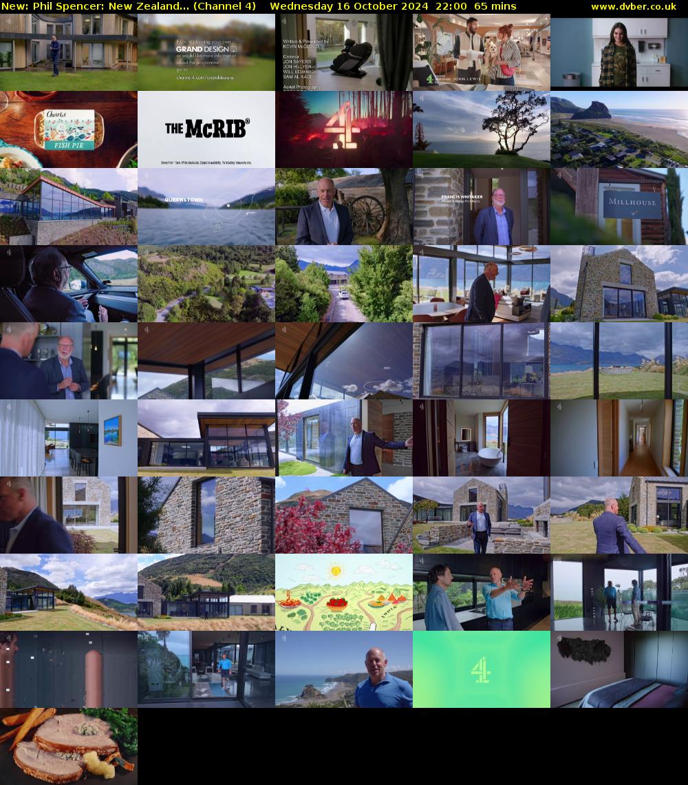 Phil Spencer: New Zealand... (Channel 4) Wednesday 16 October 2024 22:00 - 23:05