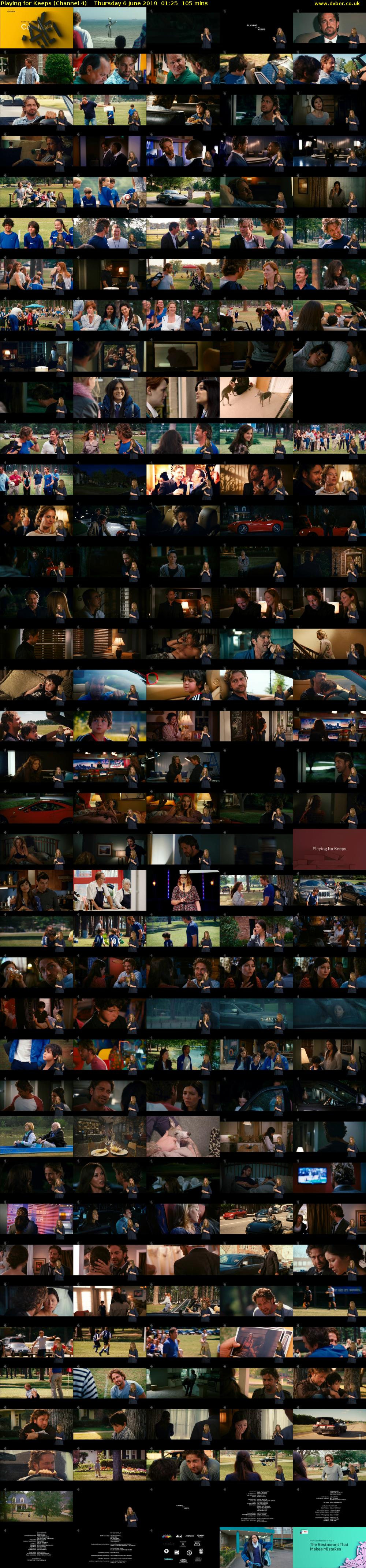 Playing for Keeps (Channel 4) Thursday 6 June 2019 01:25 - 03:10