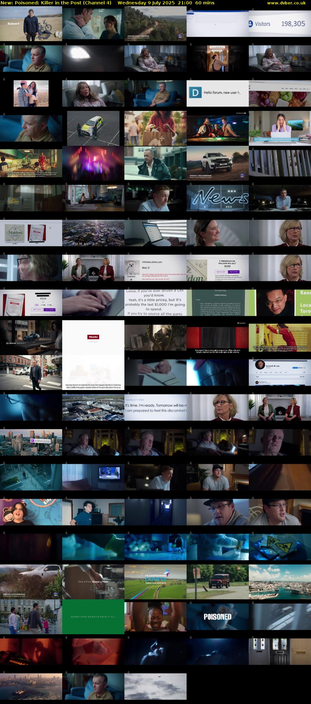 Poisoned: Killer in the Post (Channel 4) Wednesday 9 July 2025 21:00 - 22:00