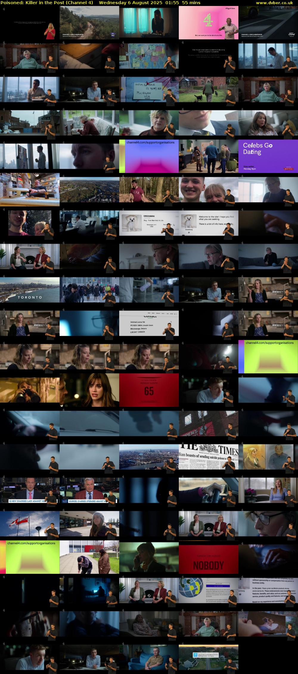Poisoned: Killer in the Post (Channel 4) Wednesday 6 August 2025 01:55 - 02:50