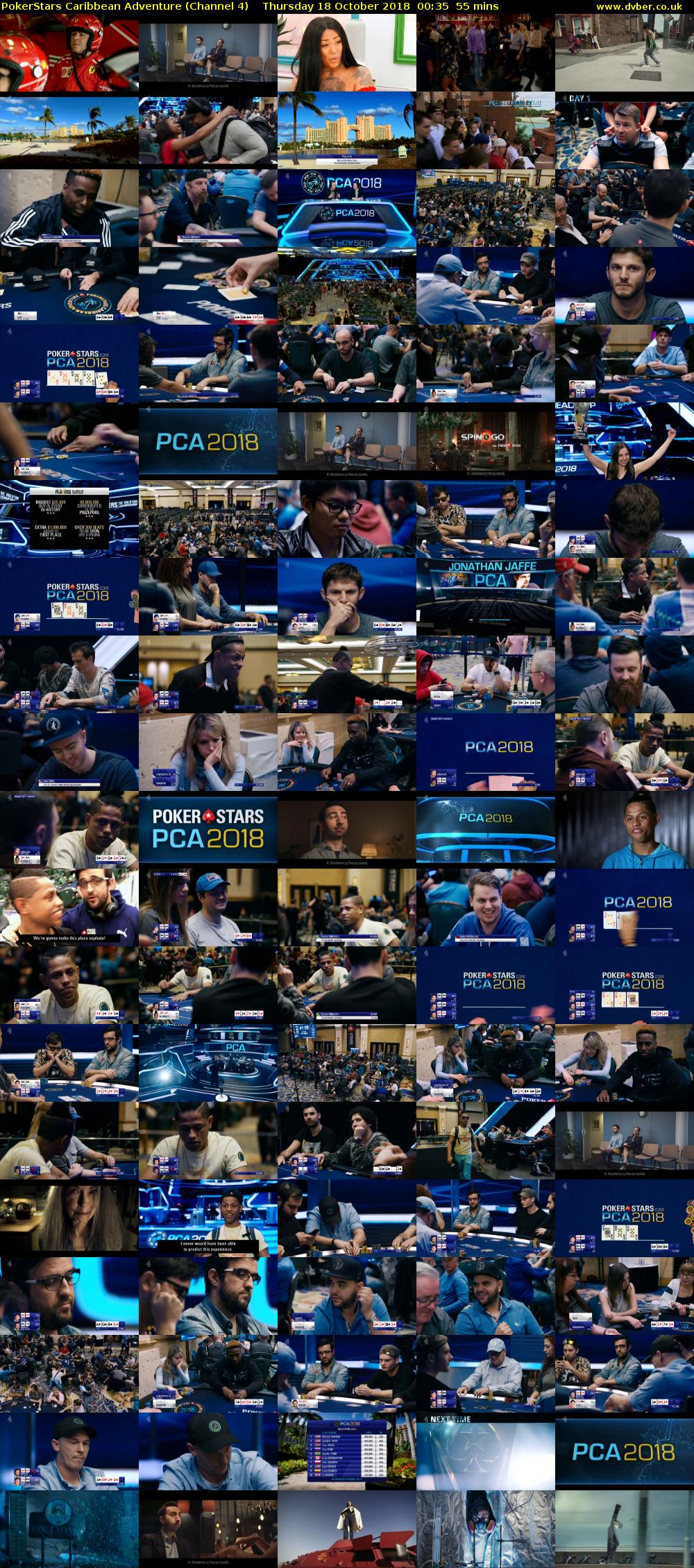 PokerStars Caribbean Adventure (Channel 4) Thursday 18 October 2018 00:35 - 01:30