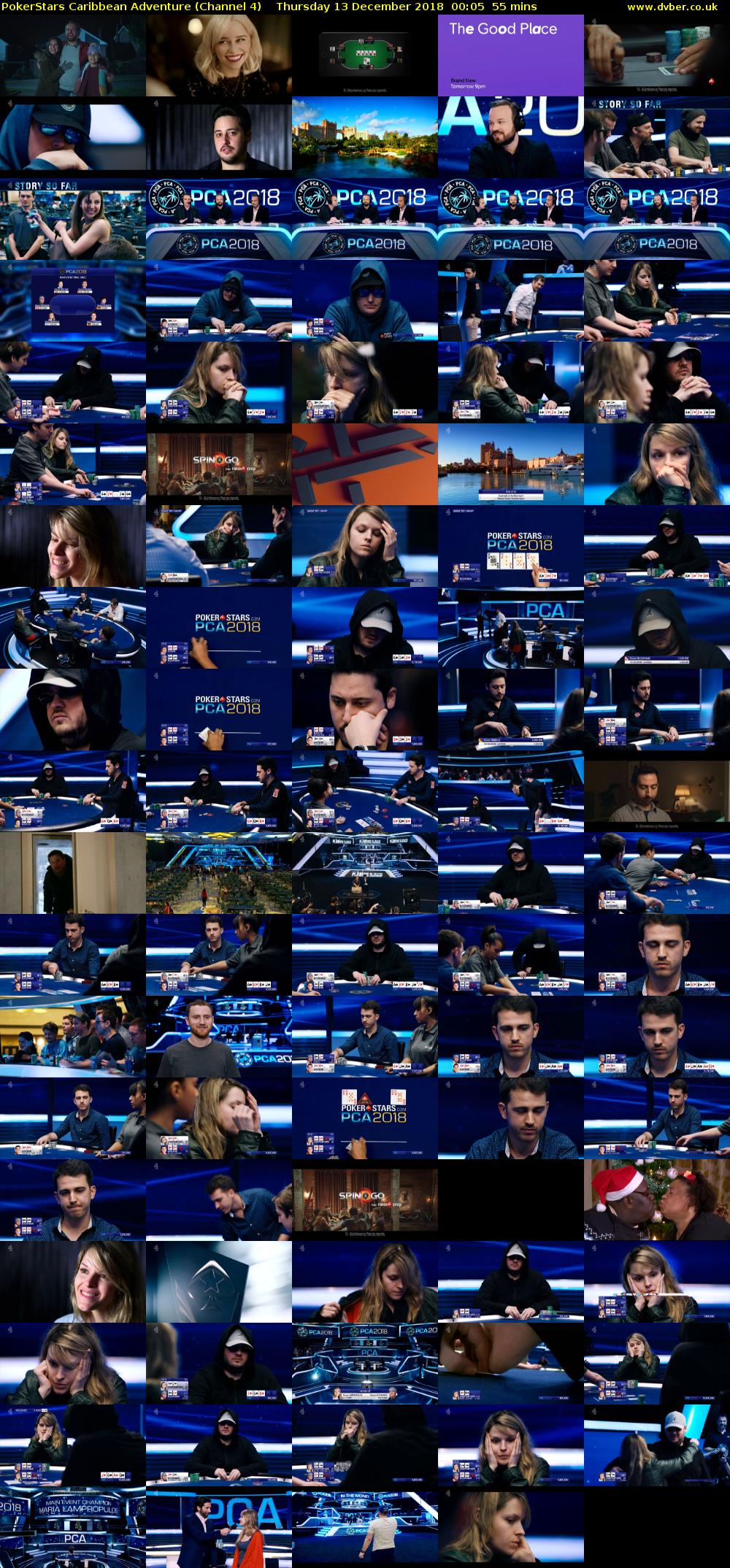 PokerStars Caribbean Adventure (Channel 4) Thursday 13 December 2018 00:05 - 01:00