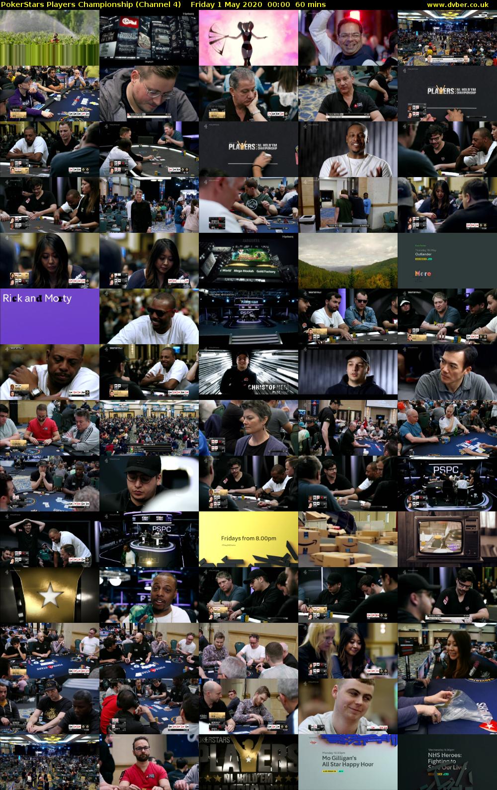 PokerStars Players Championship (Channel 4) Friday 1 May 2020 00:00 - 01:00