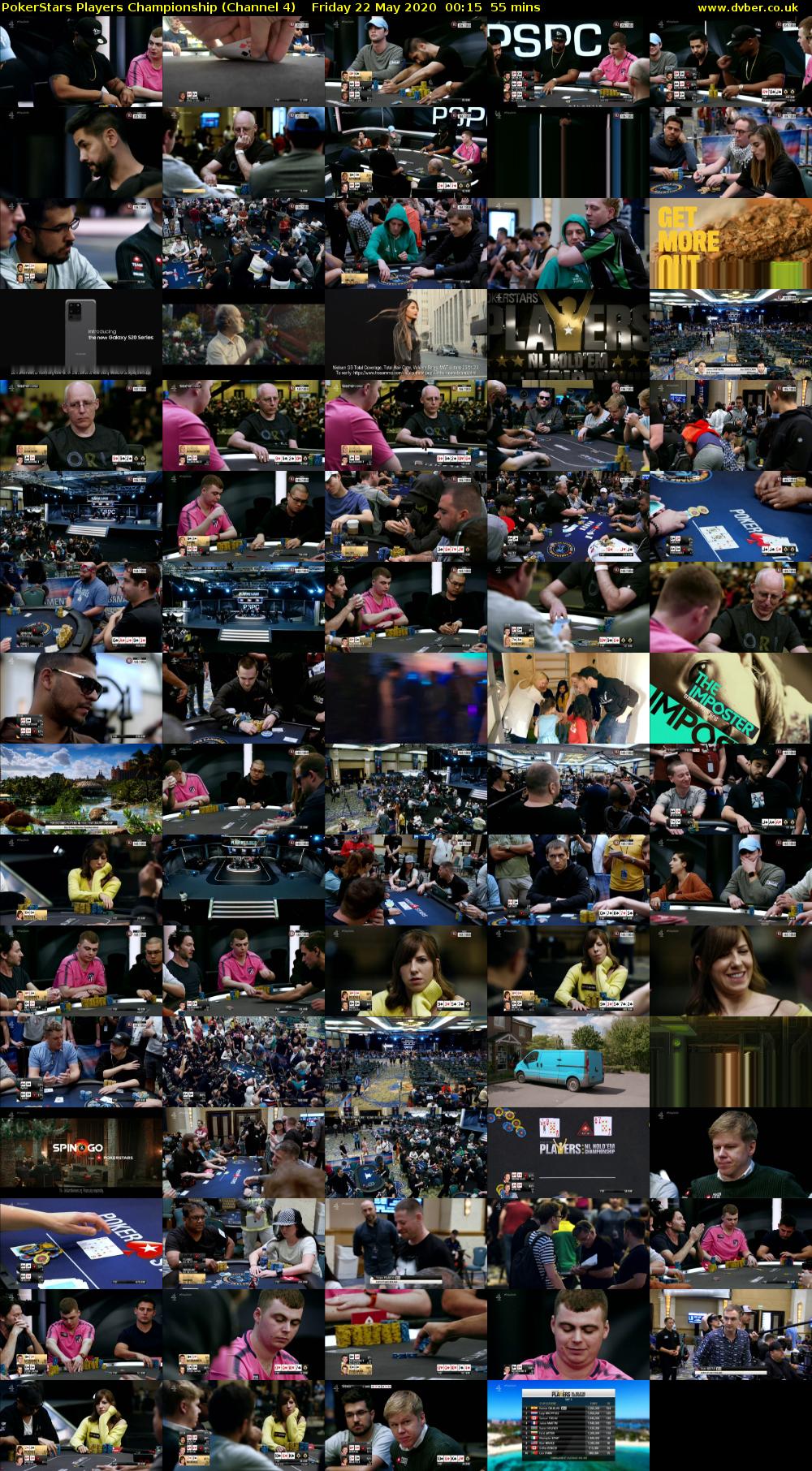 PokerStars Players Championship (Channel 4) Friday 22 May 2020 00:15 - 01:10
