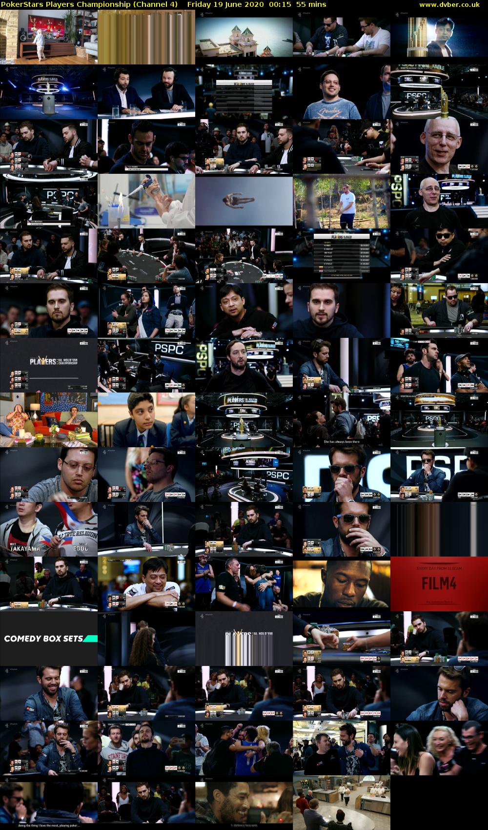 PokerStars Players Championship (Channel 4) Friday 19 June 2020 00:15 - 01:10