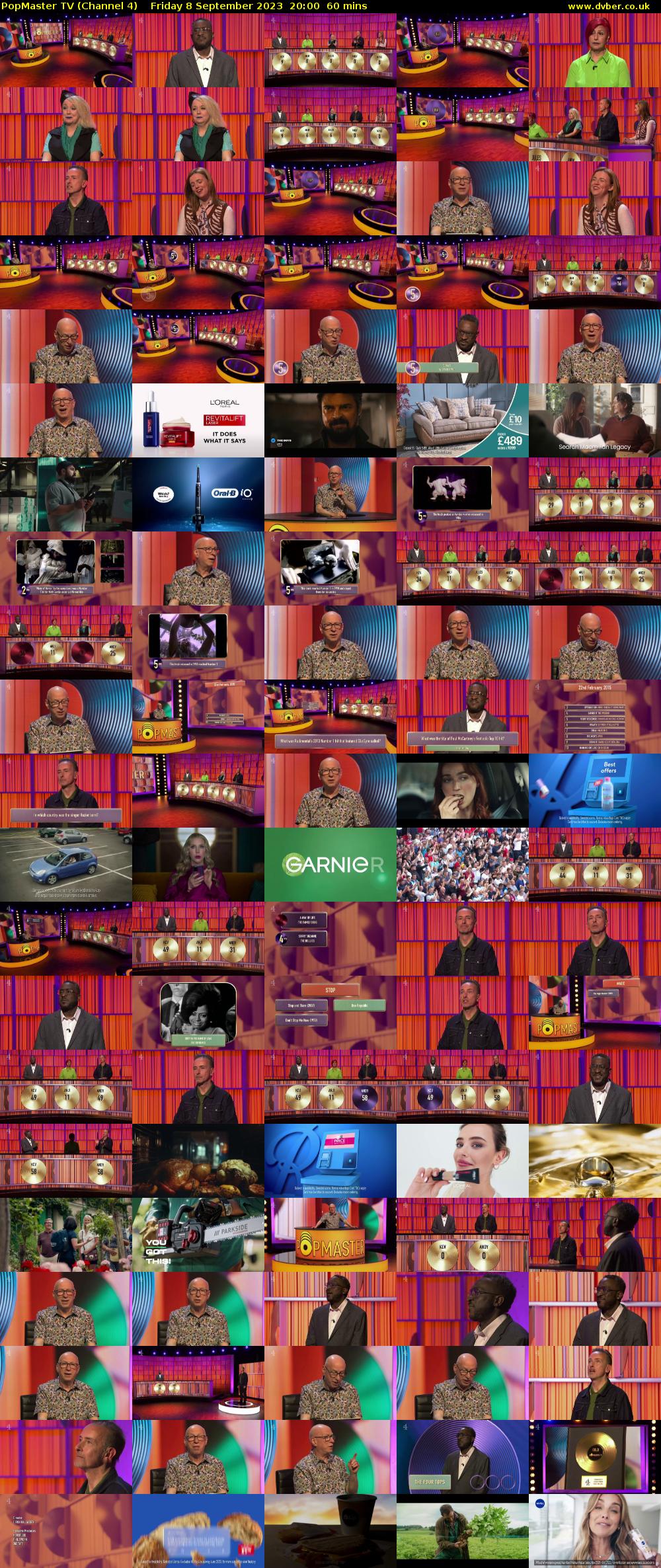 PopMaster TV (Channel 4) Friday 8 September 2023 20:00 - 21:00