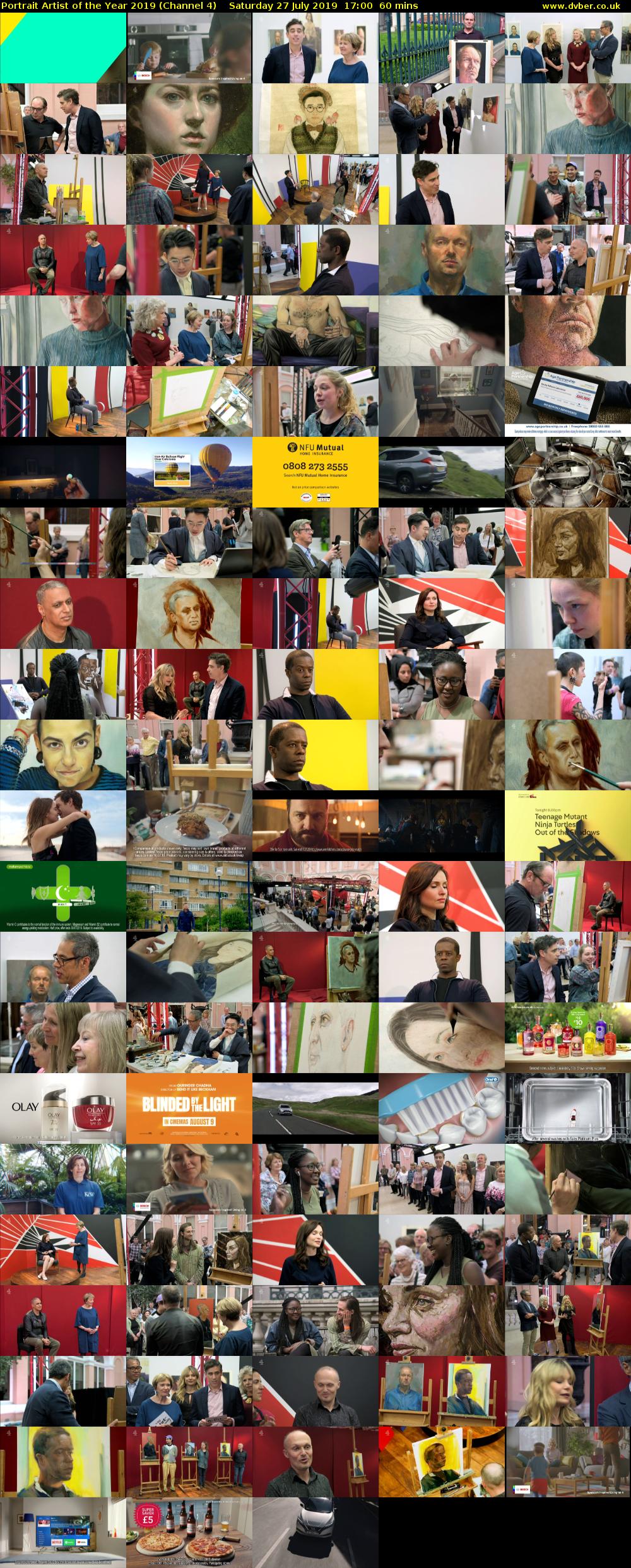 Portrait Artist of the Year 2019 (Channel 4) Saturday 27 July 2019 17:00 - 18:00