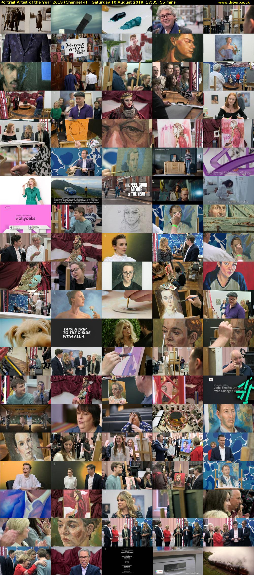 Portrait Artist of the Year 2019 (Channel 4) Saturday 10 August 2019 17:35 - 18:30