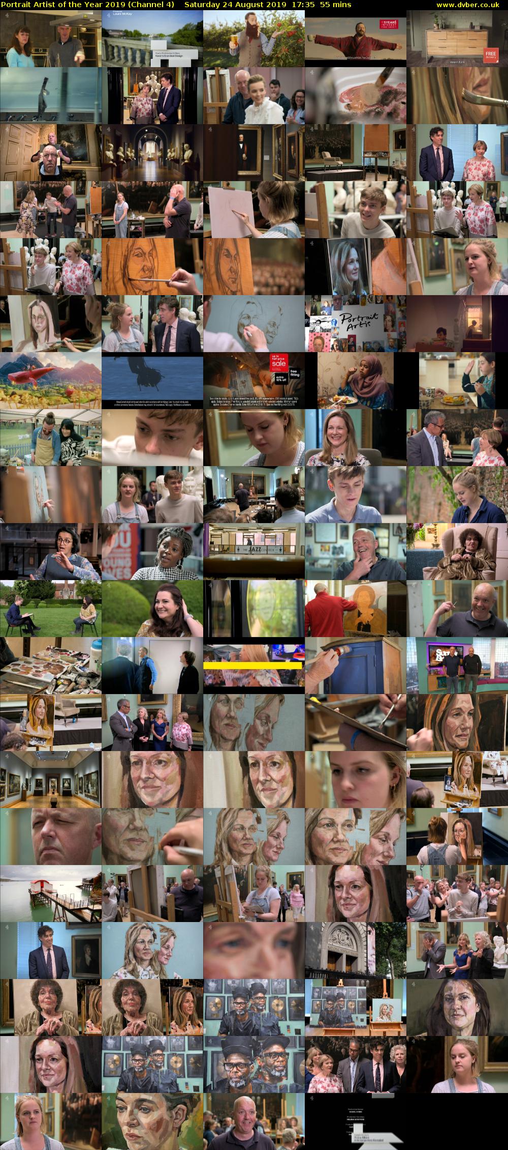 Portrait Artist of the Year 2019 (Channel 4) Saturday 24 August 2019 17:35 - 18:30