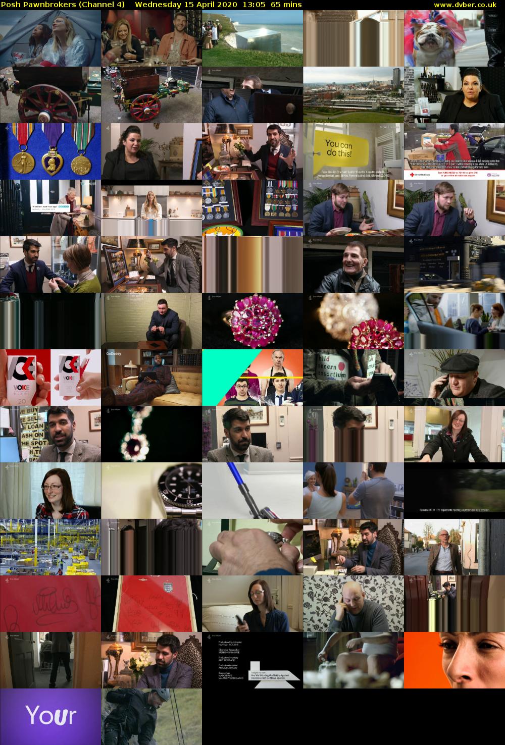 Posh Pawnbrokers (Channel 4) Wednesday 15 April 2020 13:05 - 14:10