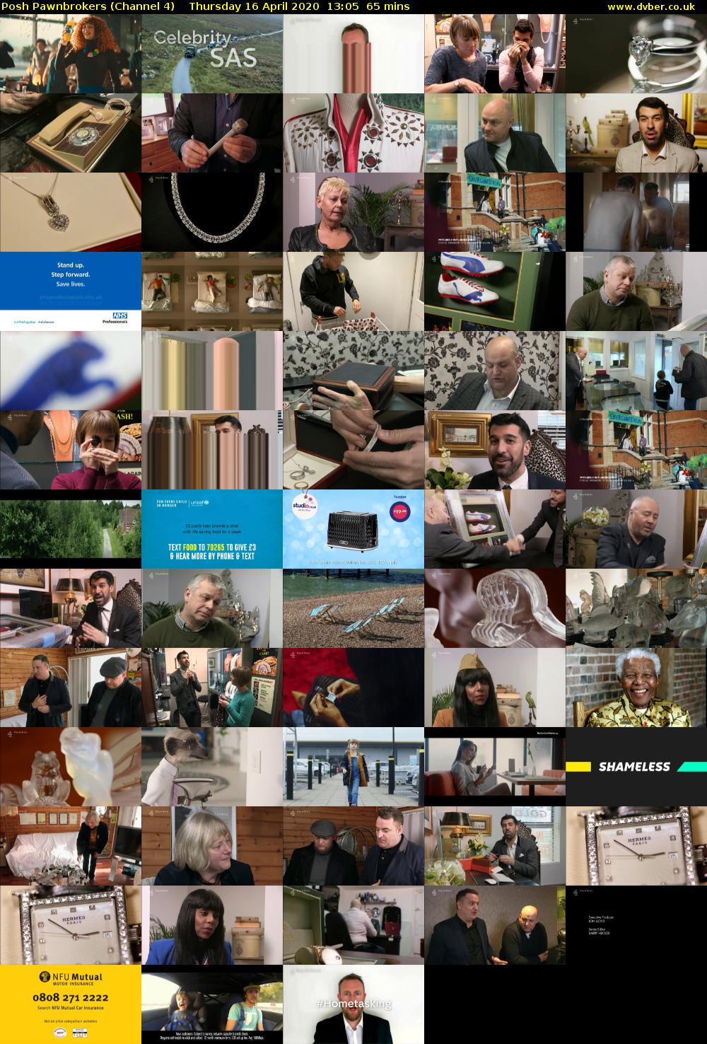 Posh Pawnbrokers (Channel 4) Thursday 16 April 2020 13:05 - 14:10